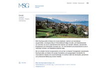 Tablet Screenshot of msg-law.ch